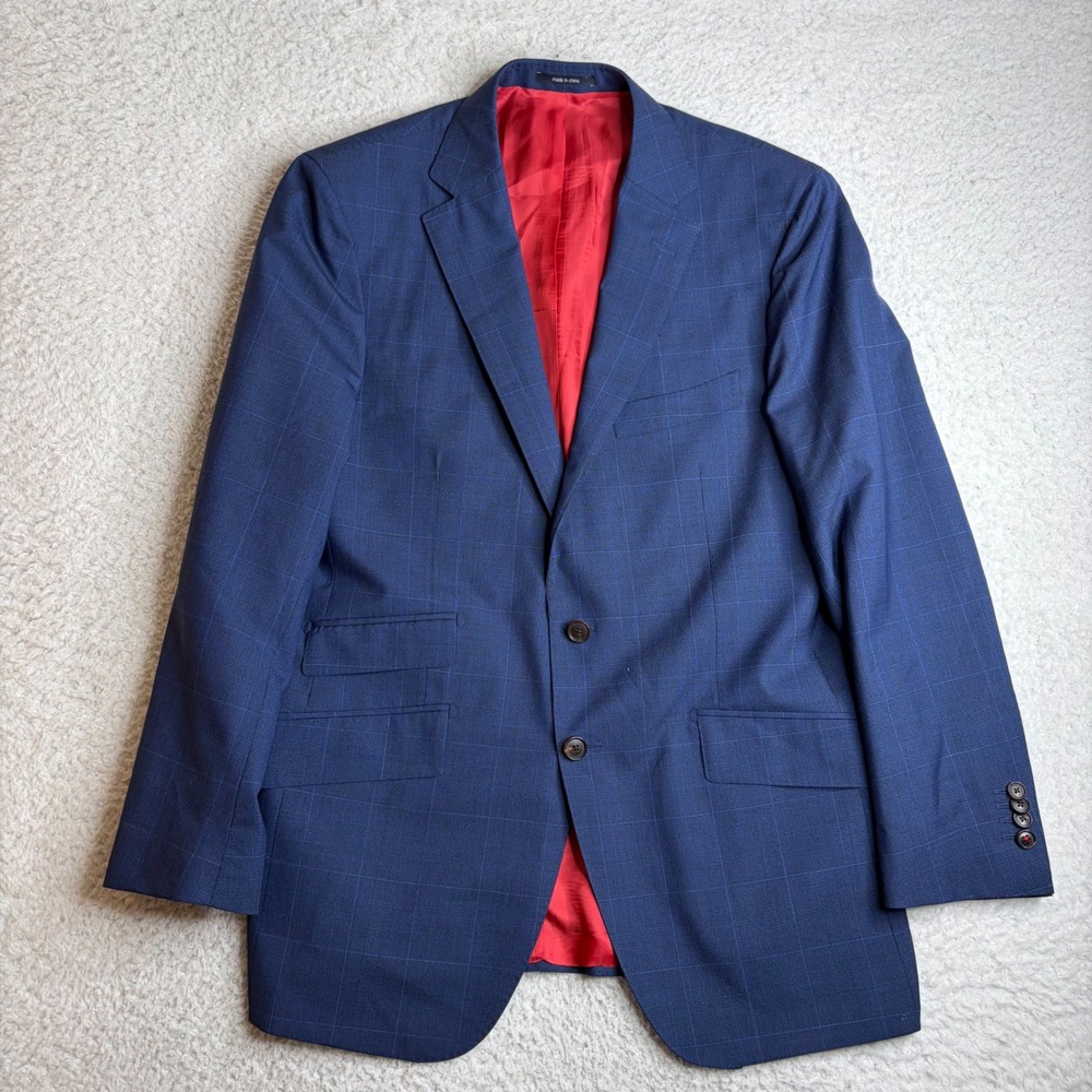 Suitsupply Sienna Int Blue Glen Plaid Blazer Drago Super 130s Wool 42R 52 P5119I